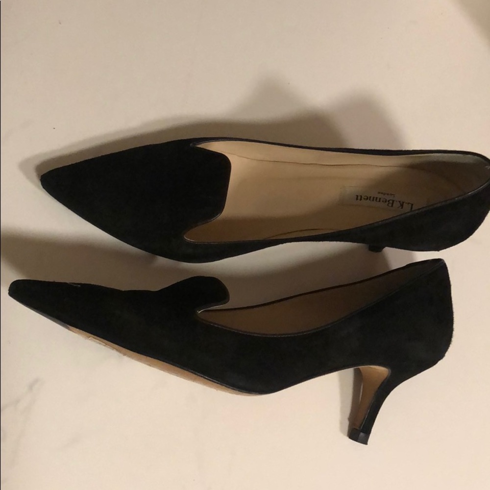 LK Bennett Suede Kitten Heels - Picture 5 of 5